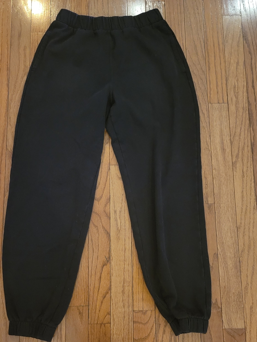 Hollister Black Elastic-Waist Track Joggers